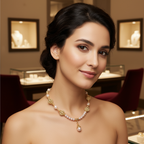 Collier en perles de culture rose