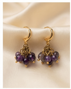 Boucles d’oreilles en vermeil et Améthyste
