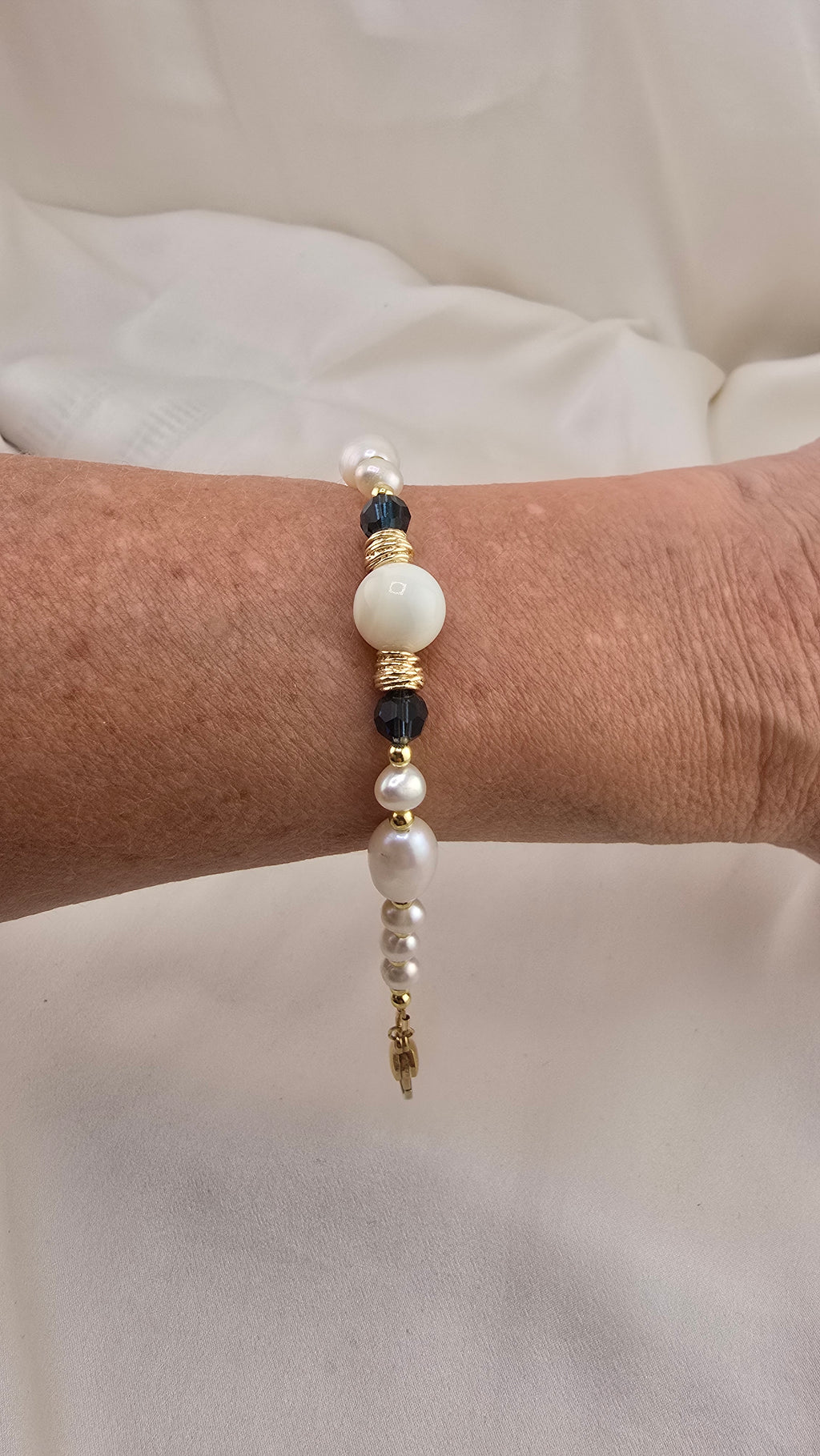 Bracelet en perles de culture