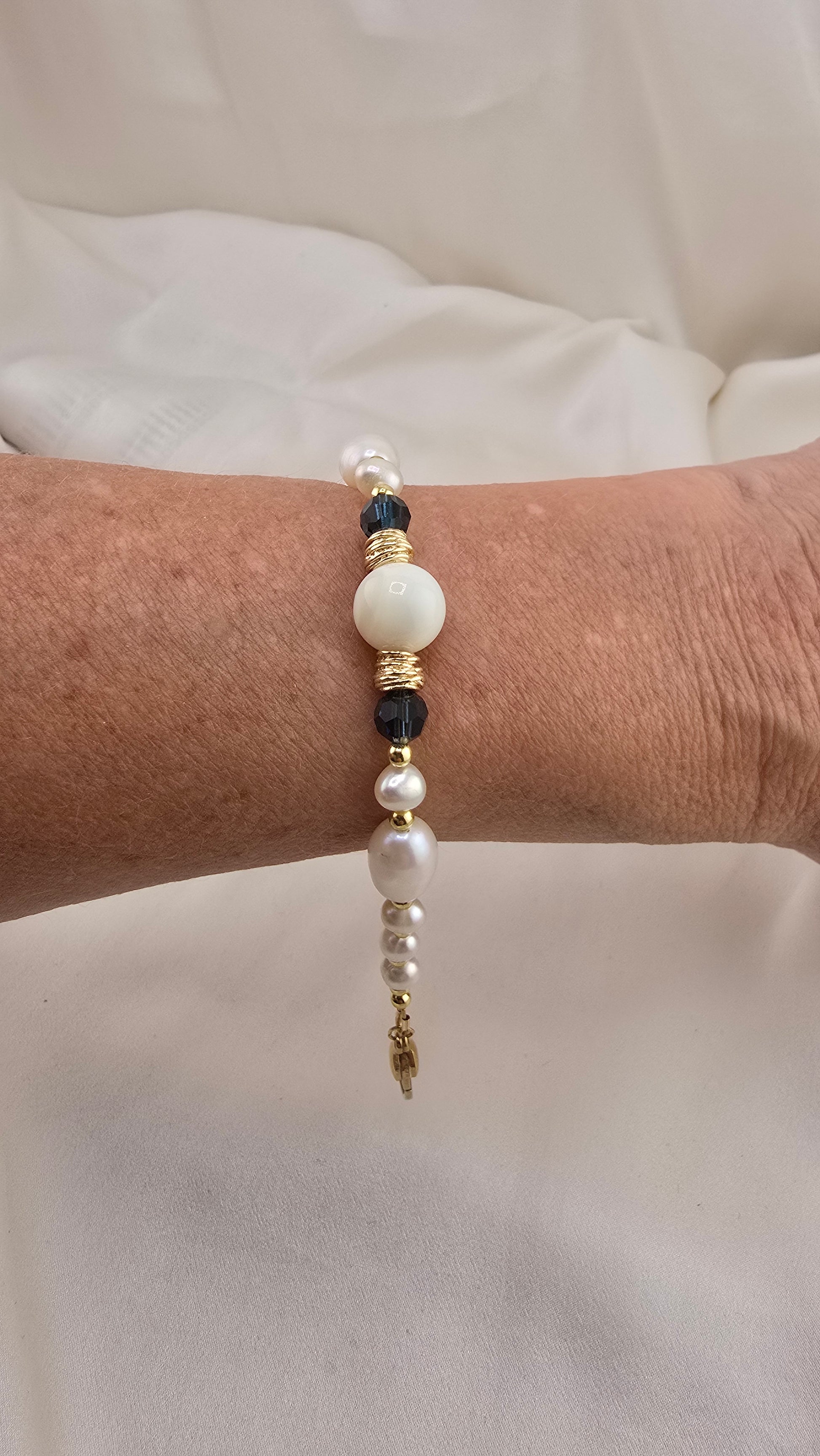 Bracelet en perles de culture