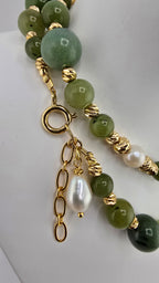 Collier en Jade et vermeil