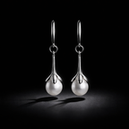 Boucles d ' oreilles en argent rhodié 925/1000