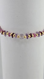 Bracelet en pierres fines et vermeil