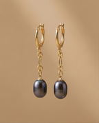 Boucles d’oreilles pendantes en plaqué or