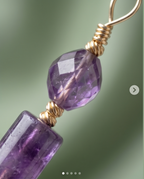 Boucles d’oreilles en Améthyste