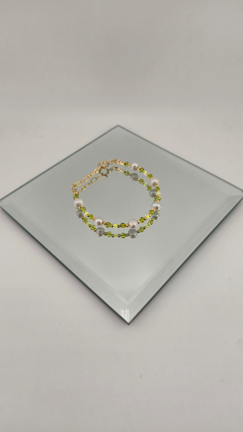 Bracelet en perles de culture et vermeil