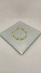Bracelet en perles de culture et vermeil