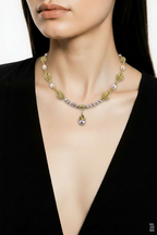 Collier en perles de culture rose