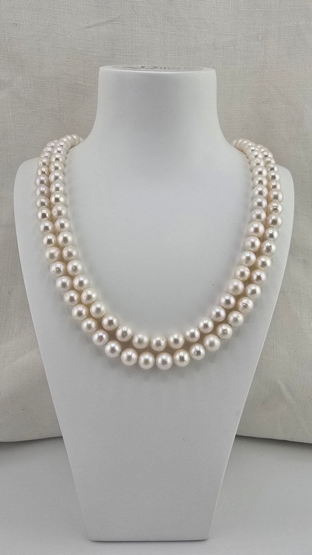 Collier deux rangs de perles de culture