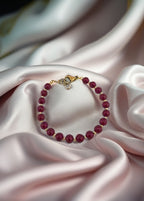 Bracelet en rubis rouge