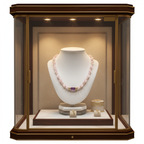 Collier en quartz rose