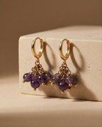 Boucles d’oreilles en vermeil et Améthyste