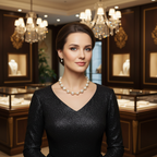 Collier en perles de culture baroque