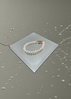 Bracelet en perles de culture irrégulières