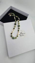 Collier en Jade et vermeil
