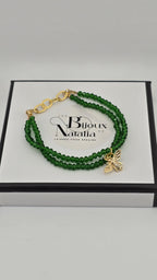 Bracelet en cristal vert