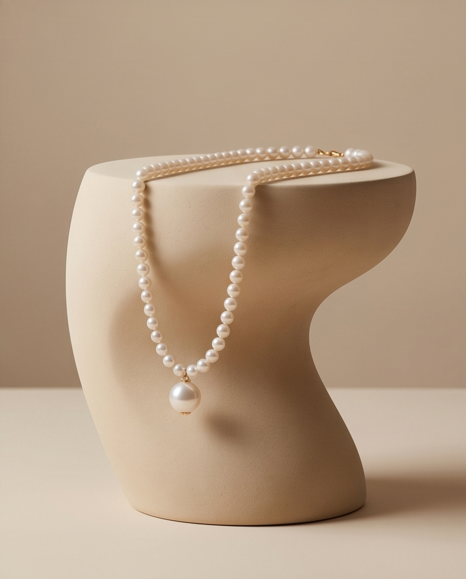 Reflet d'éternité- collier en perles de culture