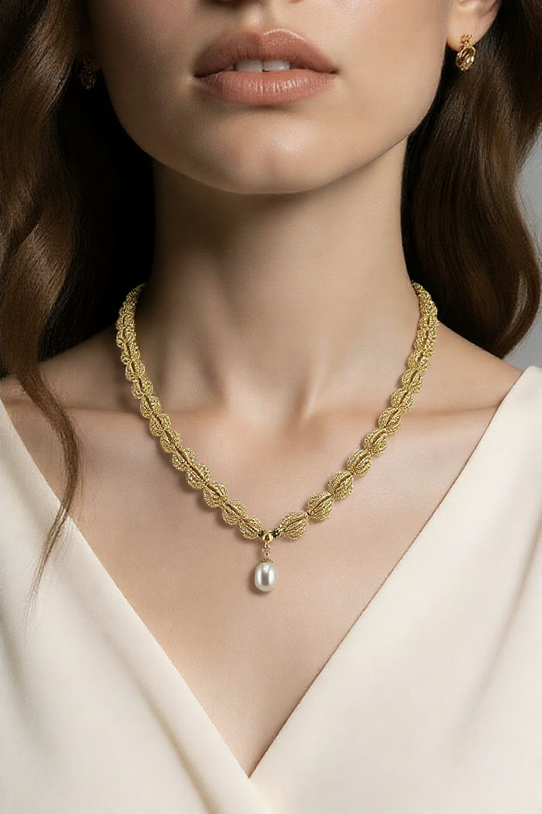 Collier en perles étincelantes