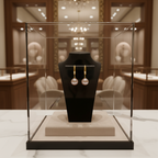 Boucles d’oreilles avec perles de culture rose