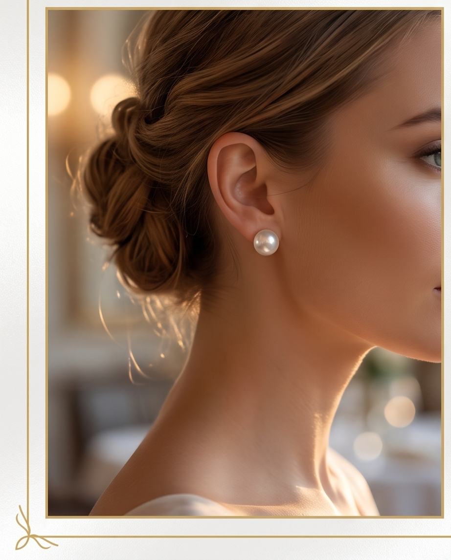 Boucles d’oreilles Perles de culture montées sur argent - Perles 9 10