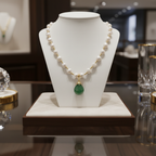 Collier d 'exception en perles de culture et perles en vermeil