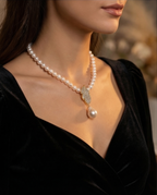 Lumière nacrée- collier en perles de culture