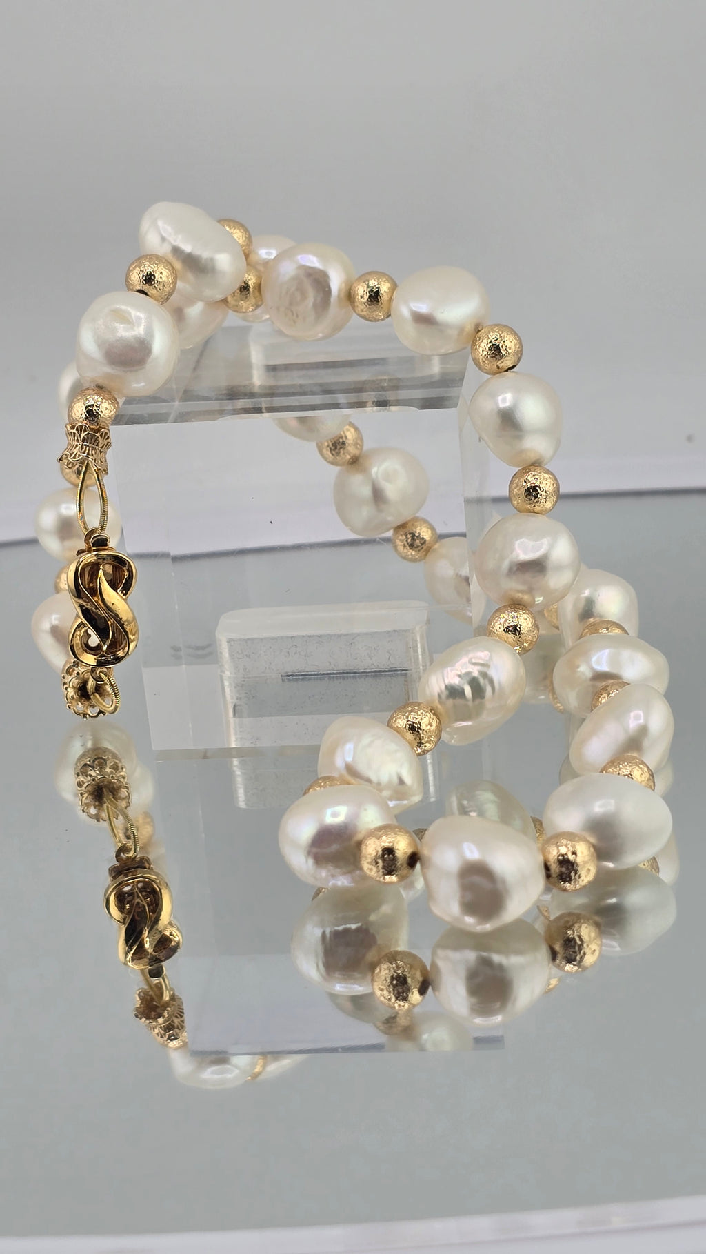 Collier en perles de culture baroque