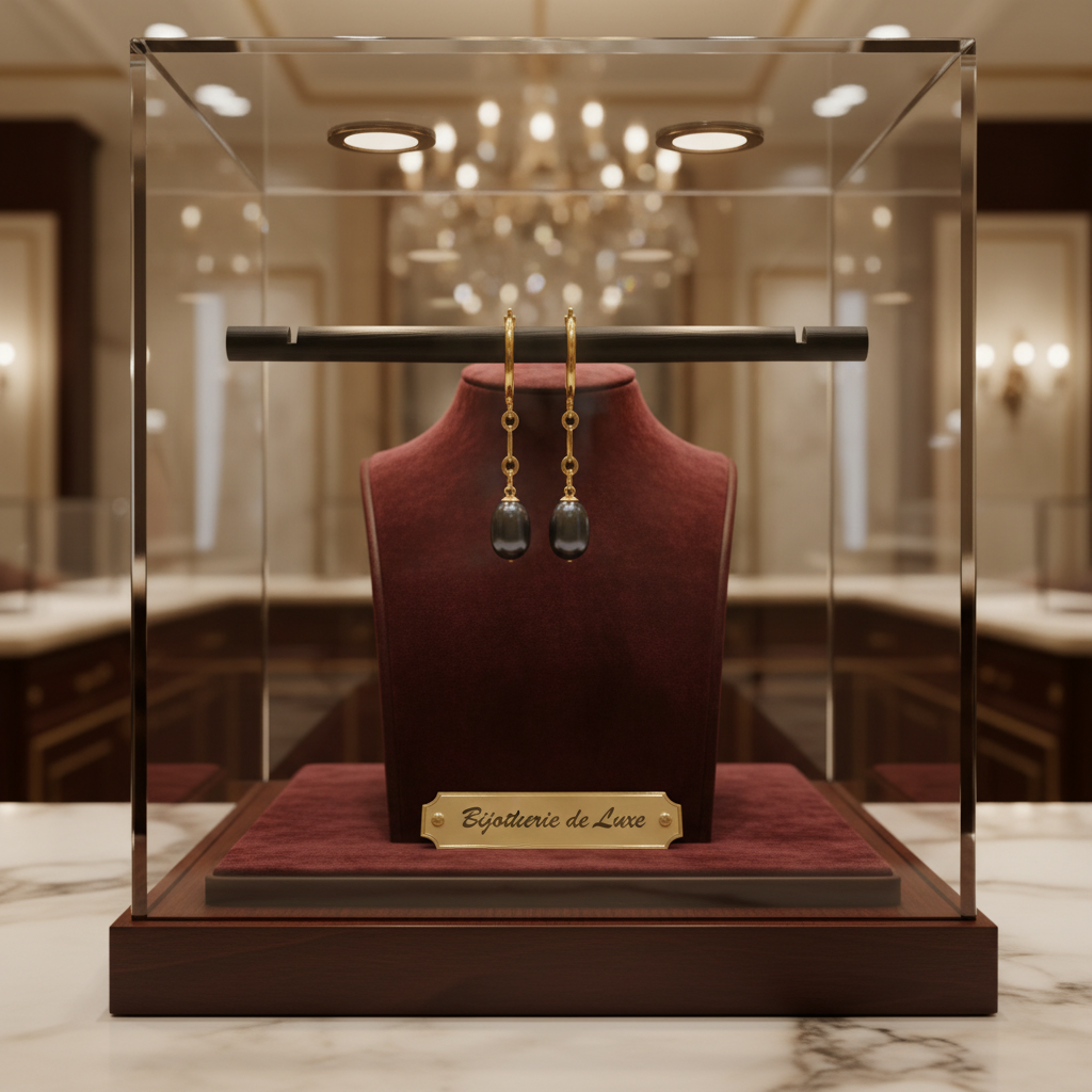 Boucles d’oreilles pendantes en plaqué or