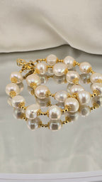 Collier en perles de culture baroque