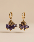 Boucles d’oreilles en vermeil et Améthyste