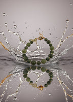 Bracelet en Agate verte