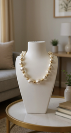 Collier en perles de culture baroque
