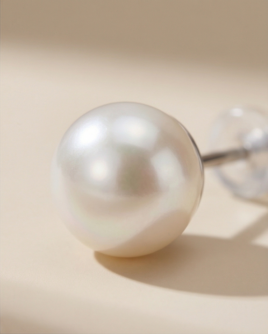 Aura Royale - Boucles d oreilles clous et perles de culture