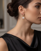 Boucles d'oreilles or 24k et perles de culture - Eclat Moderne