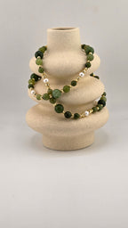 Collier en Jade et vermeil