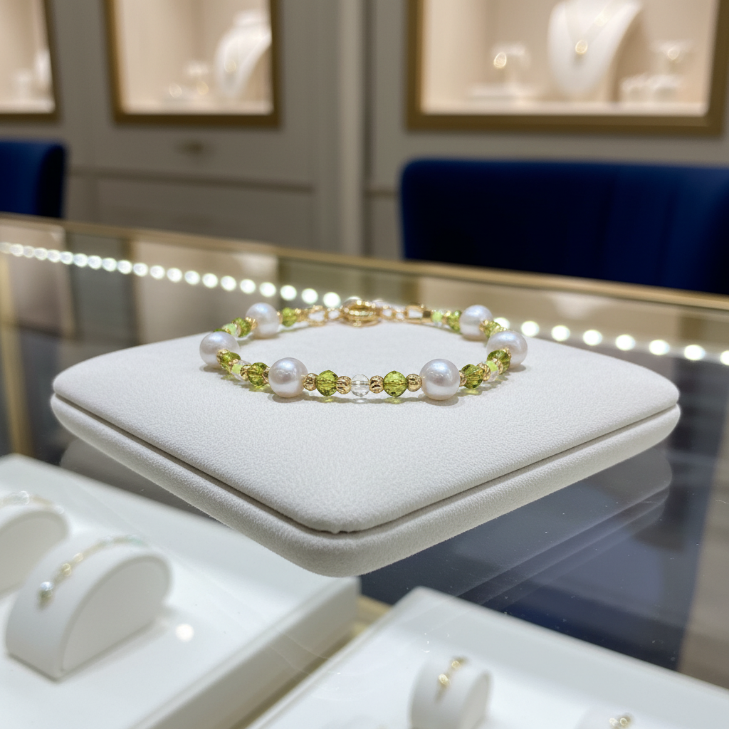 Bracelet en perles de culture et vermeil