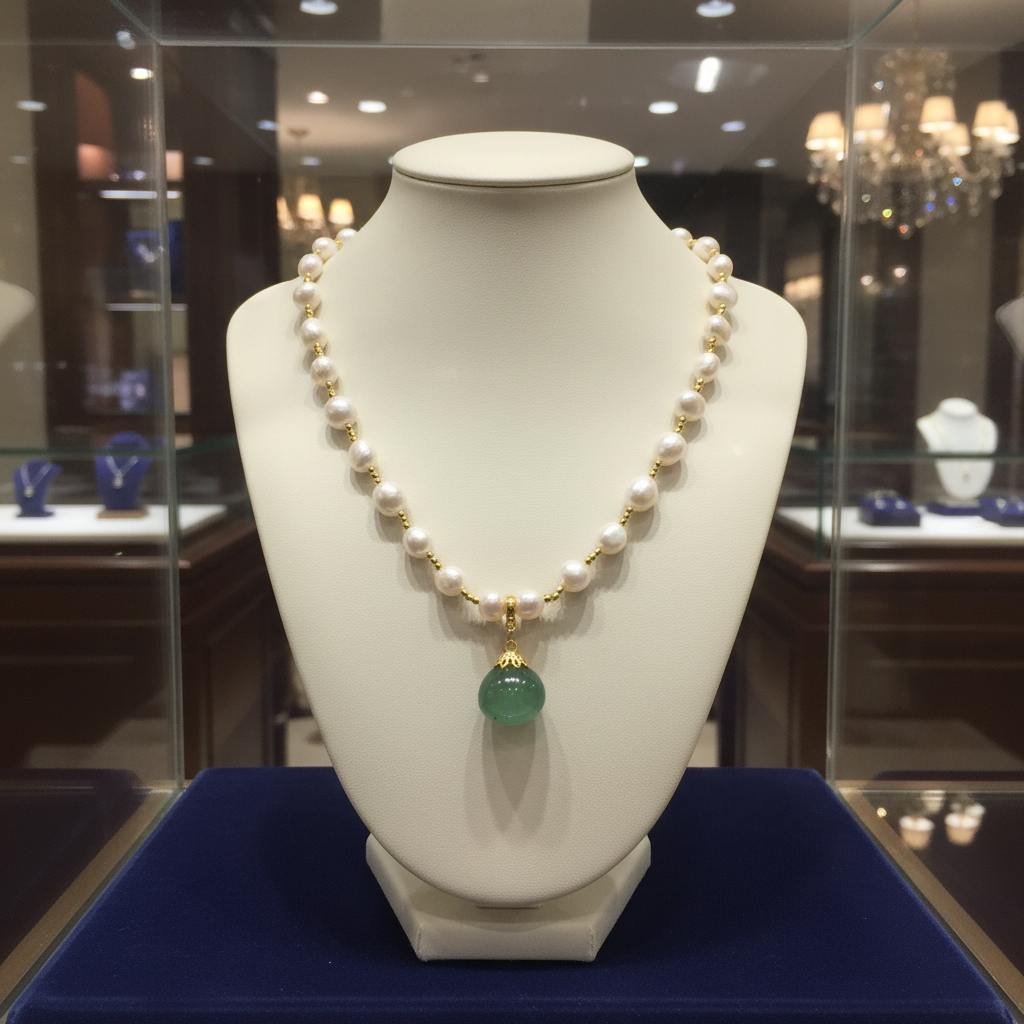 Collier d 'exception en perles de culture et perles en vermeil