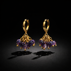 Boucles d’oreilles en vermeil et Améthyste
