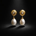 Boucles d’oreilles clous avec zircon