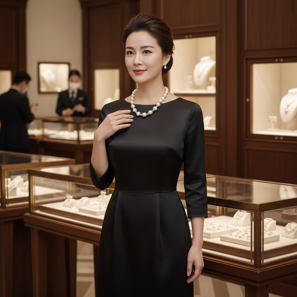 Collier en perles de culture baroque