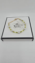 Bracelet en perles de culture et vermeil