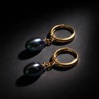 Boucles d oreilles en plaqué or 24k
