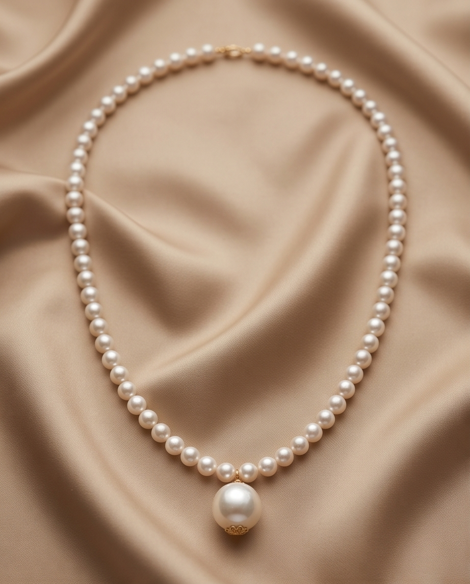 Reflet d'éternité- collier en perles de culture