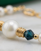 Bracelet or perles culture et nacre -  Pièce D'exception