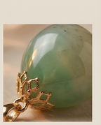 Collier et son pendentif en Agate verte