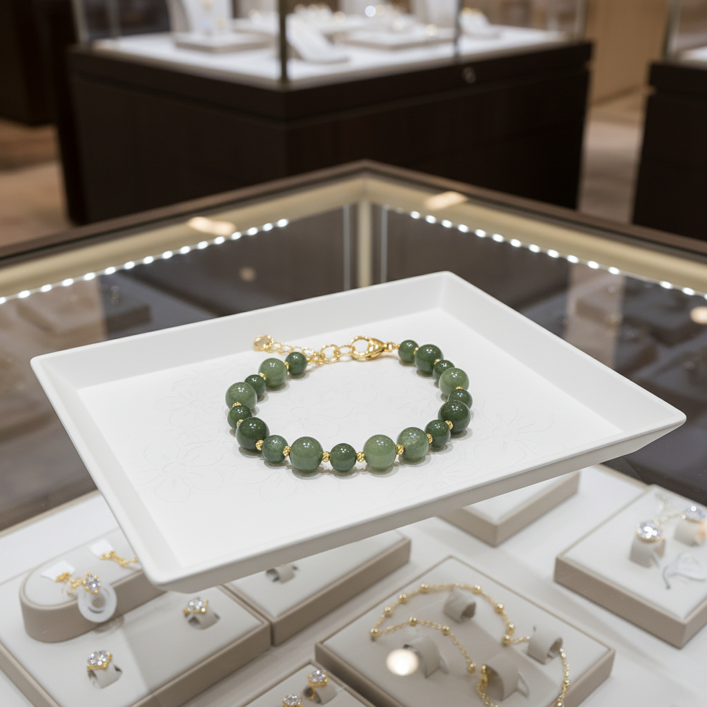 Bracelet en Agate verte