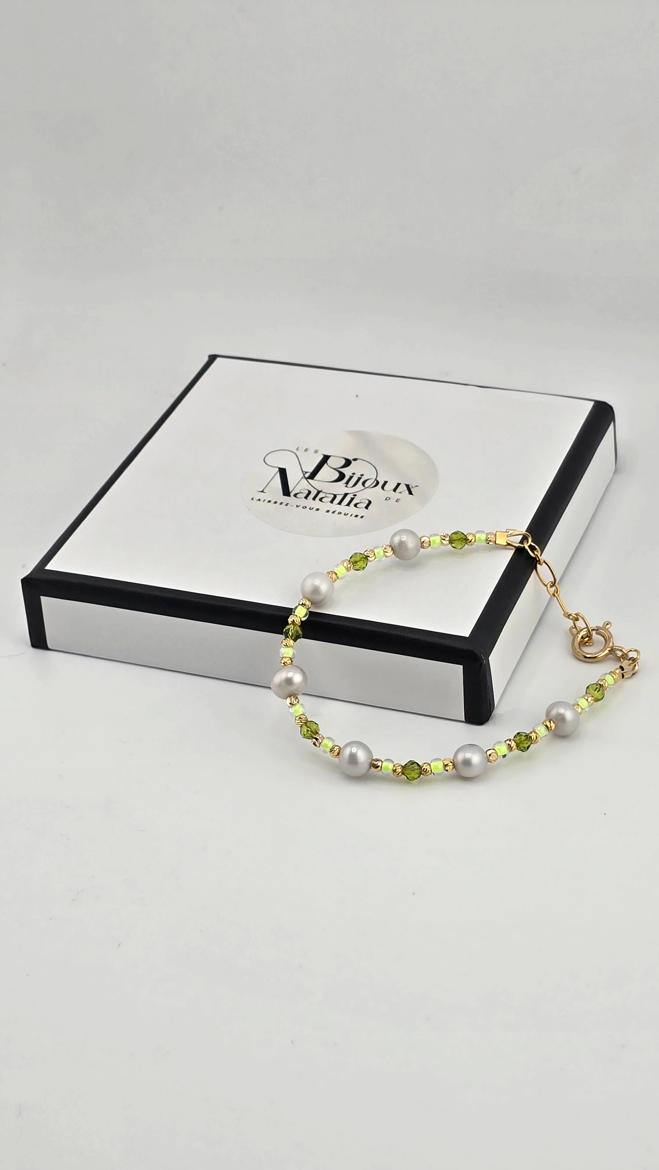 Bracelet en perles de culture