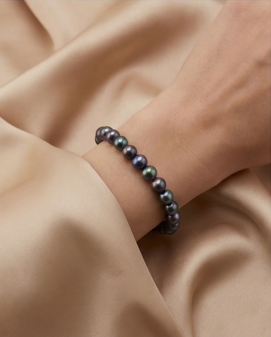 Bracelet en perles de culture
