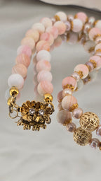 Collier en perles de culture et perles de Lambi