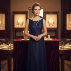 Collier en perles de culture poudrée